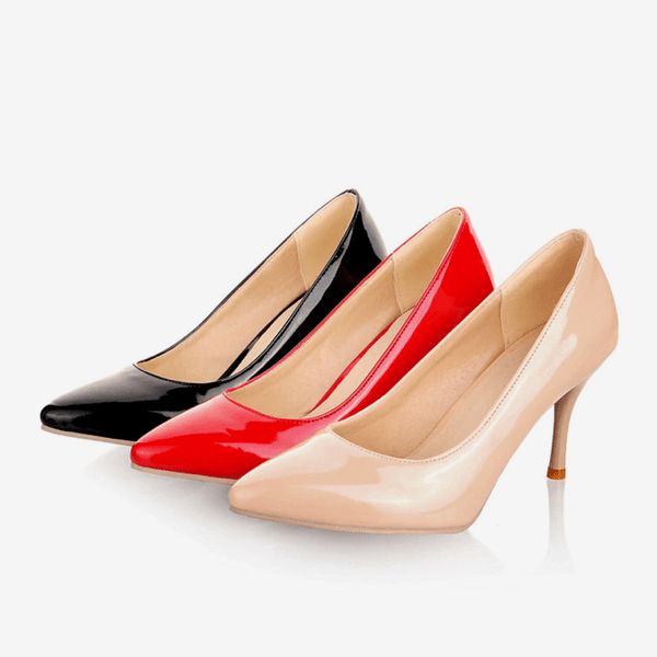 Hey Si Mey Black patent 4 inch high heels. Size 44. Womens 12, Mens 10.5 |  eBay