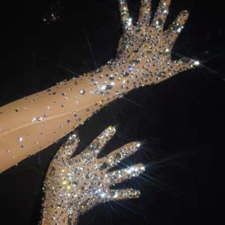 Drag Rhinestone Gloves Tanya - Drag Universe